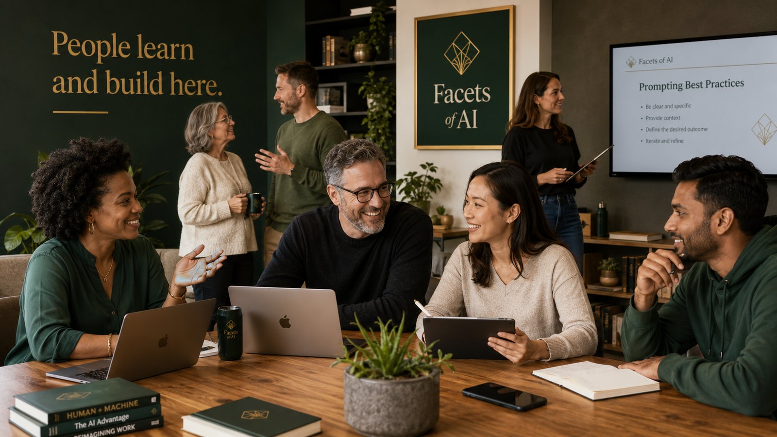 The Facets of AI community collaborating